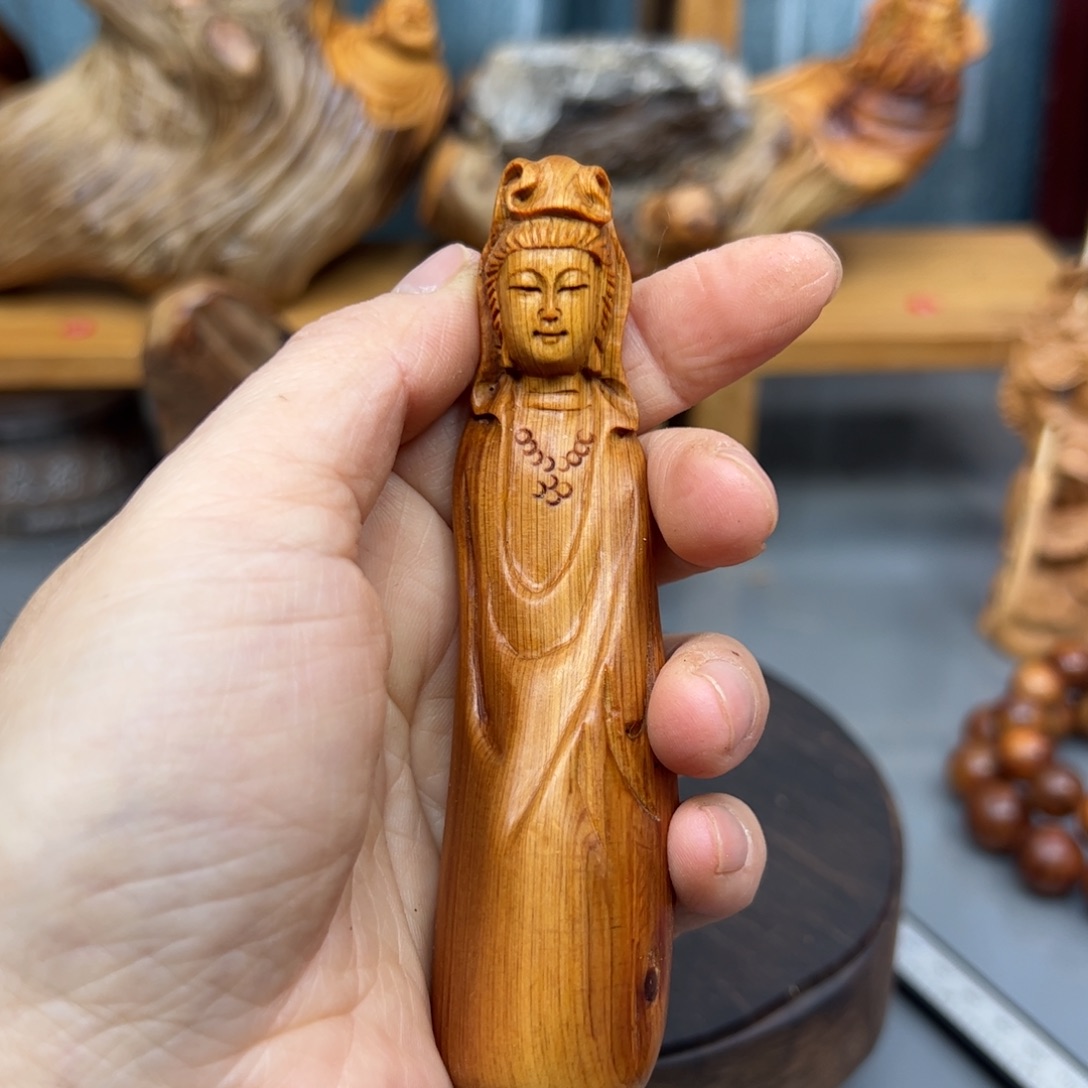 柏木崖柏木摆件手把件，62