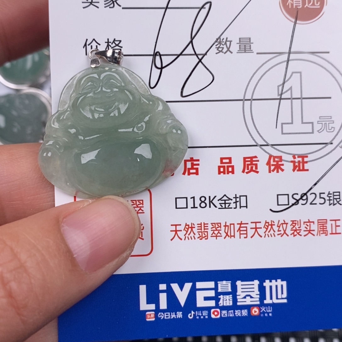 翡翠银S925镶嵌颈饰