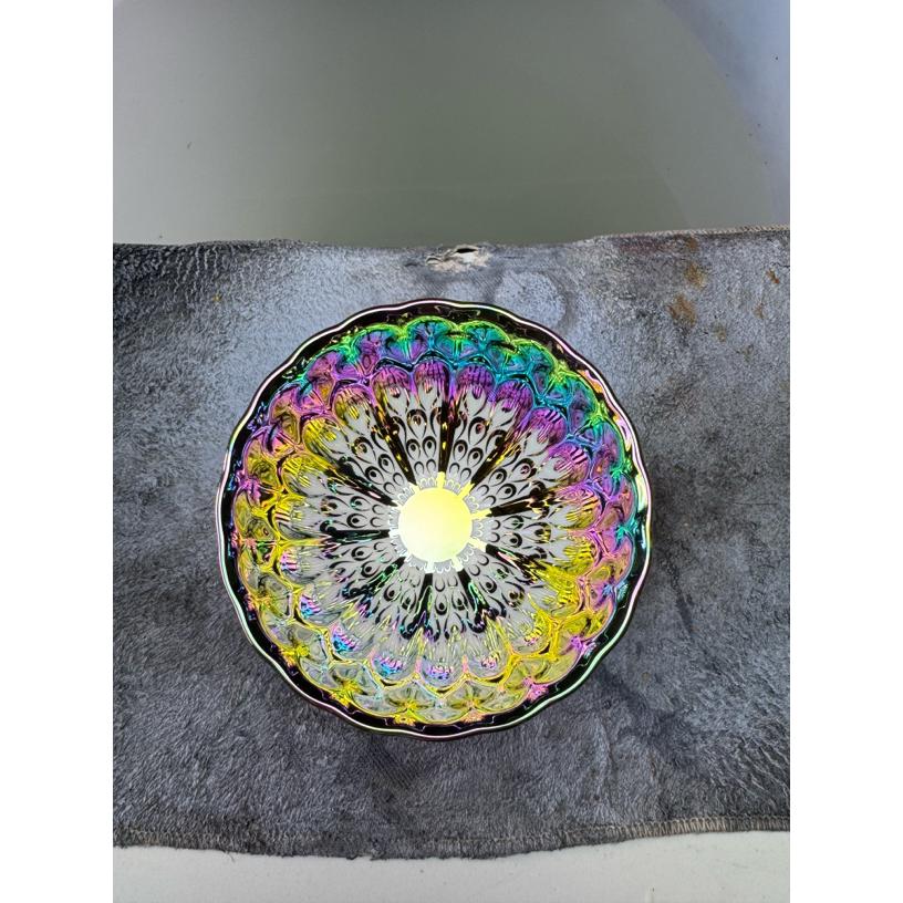 七彩孔雀 茶杯主人杯