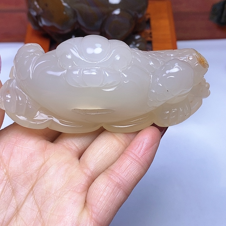 玛瑙/玉髓手把未镶嵌收***者