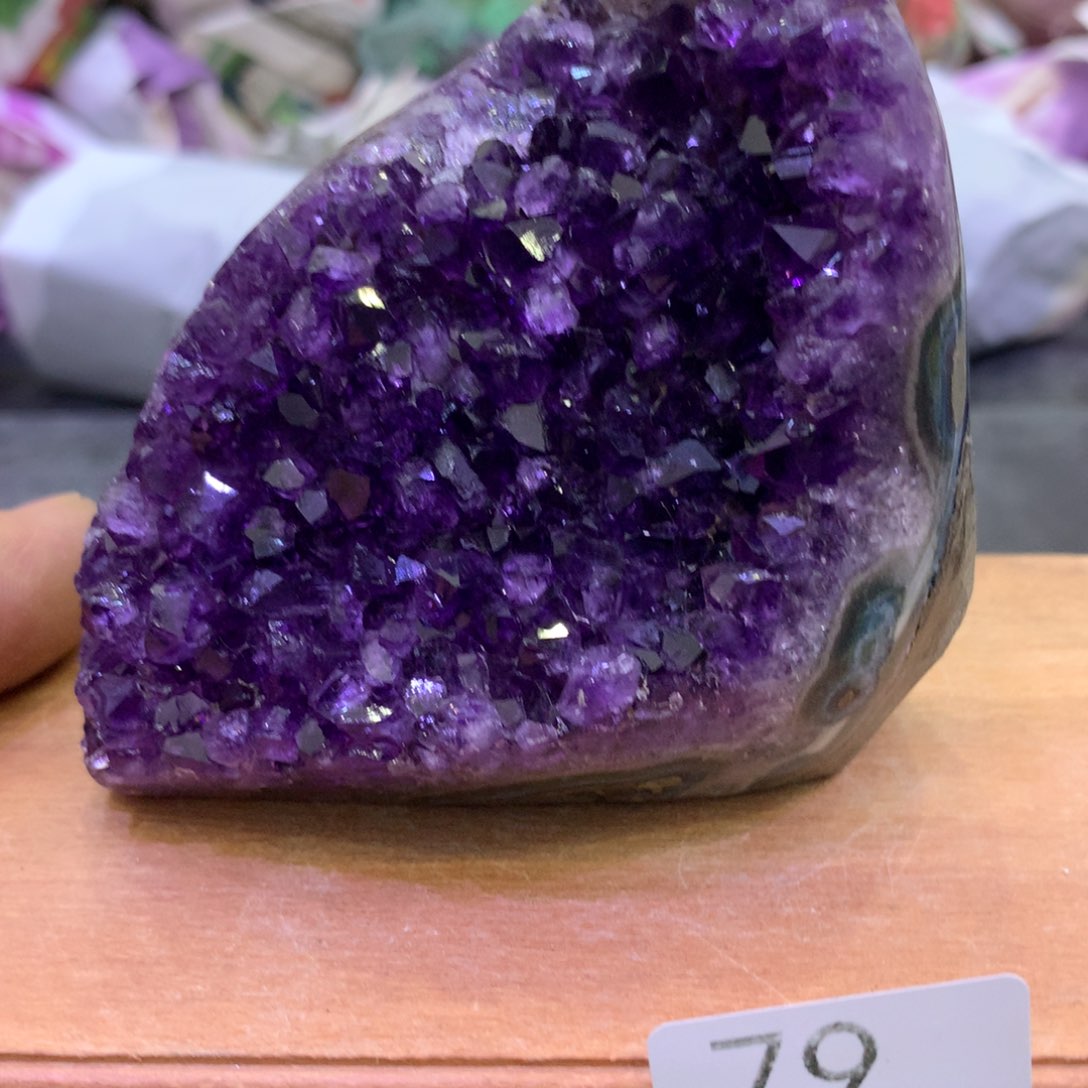 水晶摆件未镶嵌紫晶79
