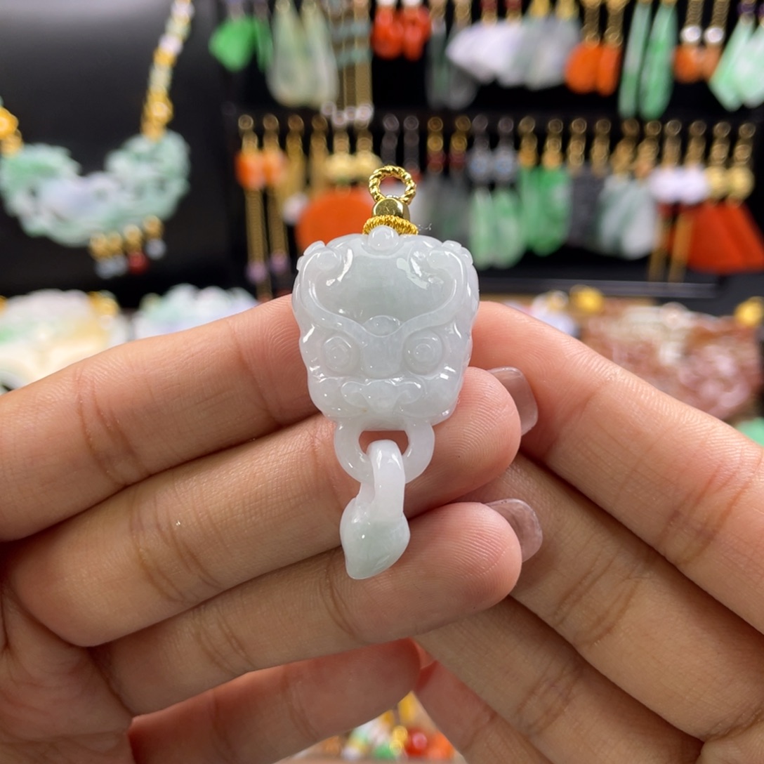 翡翠未镶嵌颈饰代编织