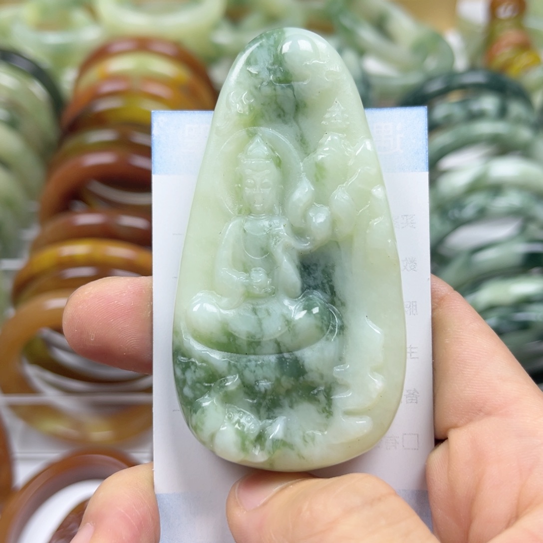 透闪石-蛇纹石玉手镯未镶嵌