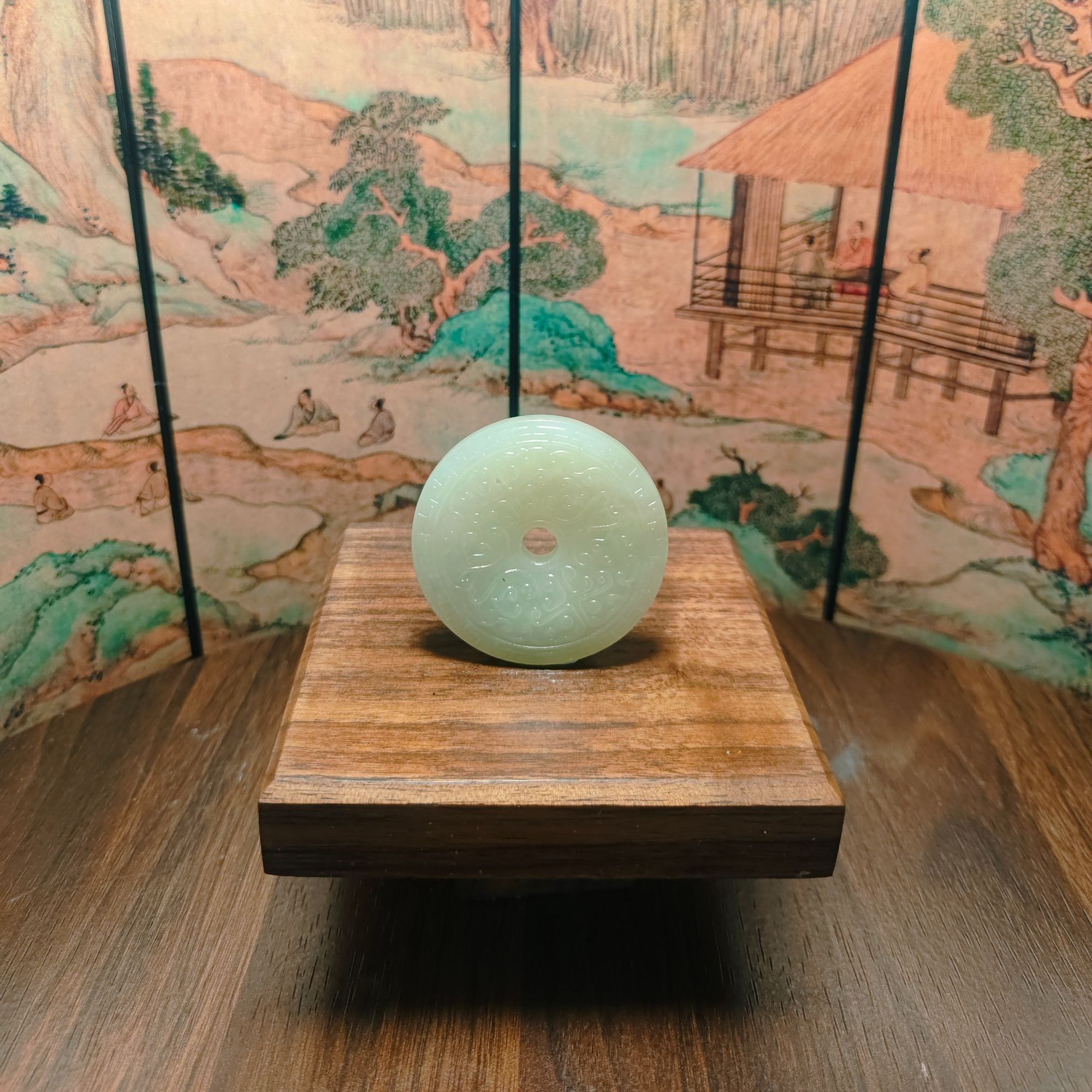 M和田玉平安扣吊坠0521