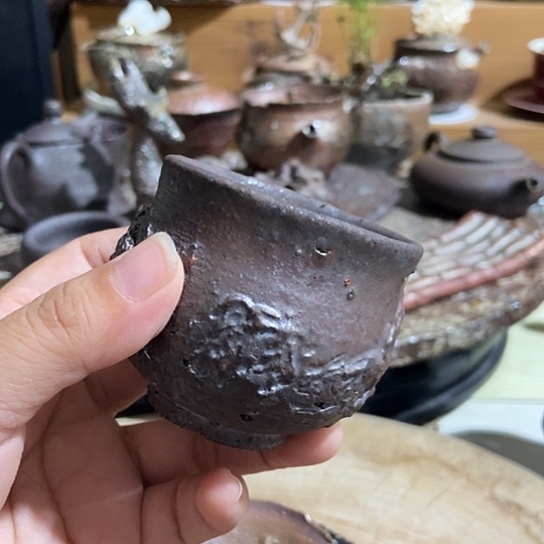 杯晓*贝柴烧裸烧手作品