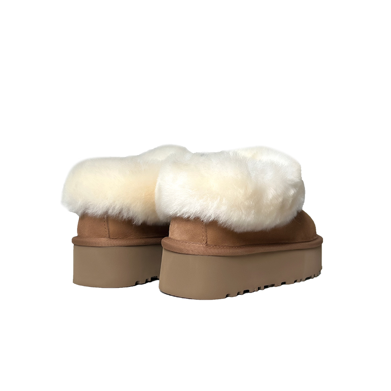 【厚底塔茨特】4cm桑坡发货羊皮毛一体雪地靴保暖c