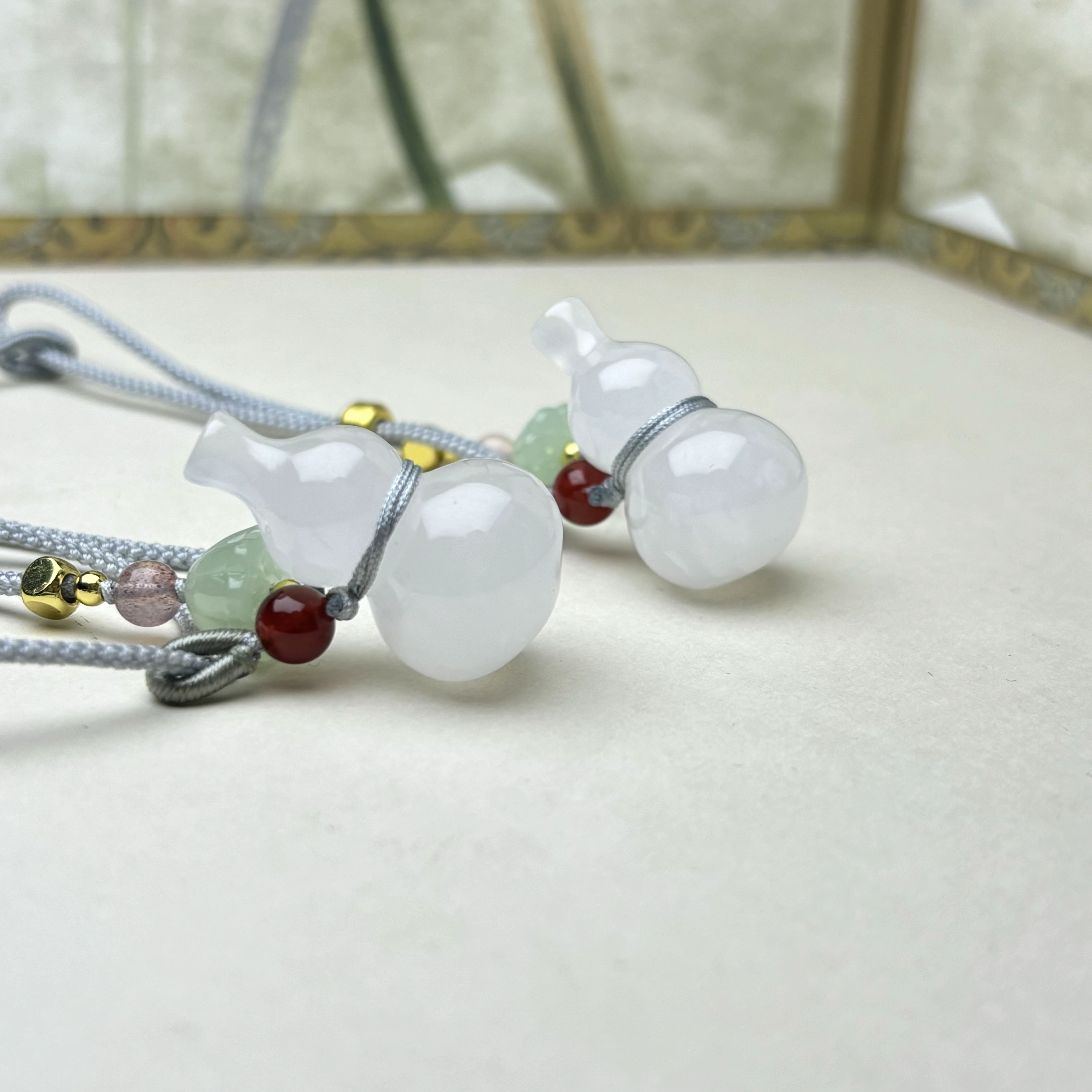 【星浩好物】石英质玉吊坠 QT245H3【多样性发一件】17*29mm配绳