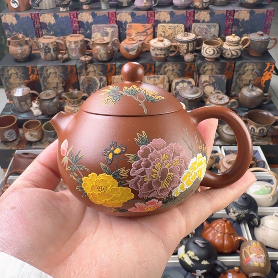 茶壶紫砂200cc原矿精工半手