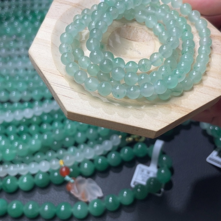 石英质玉手链未镶嵌天然非洲翠珠链尺寸6