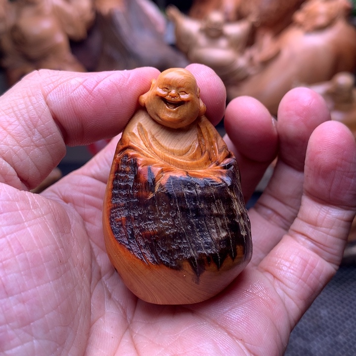 柏木（崖柏）崖柏陈化料手把件