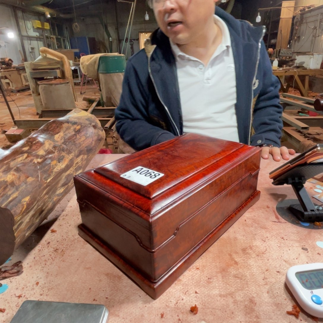 电***商檀香紫檀（小叶紫檀）机关书盒068号