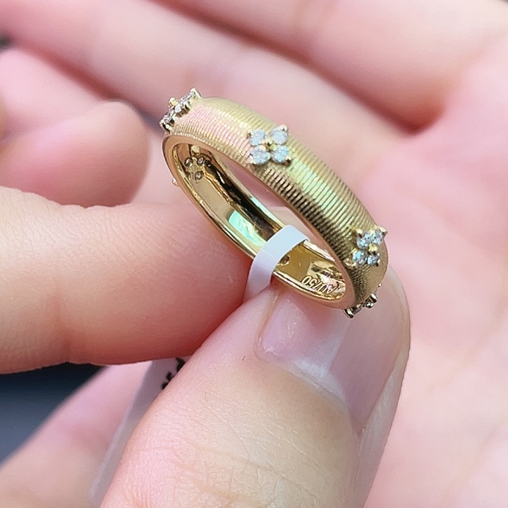 钻石18K金镶嵌戒指/指环