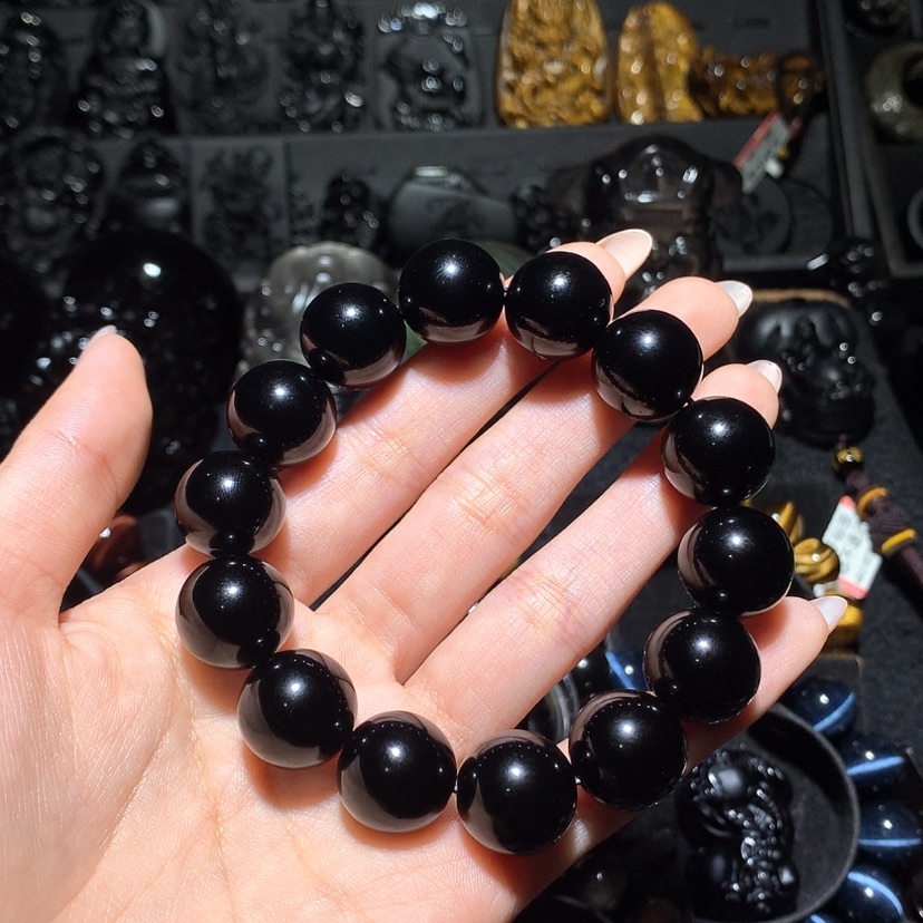 【闪购商品】未镶嵌黑曜岩珠宝奇石森*