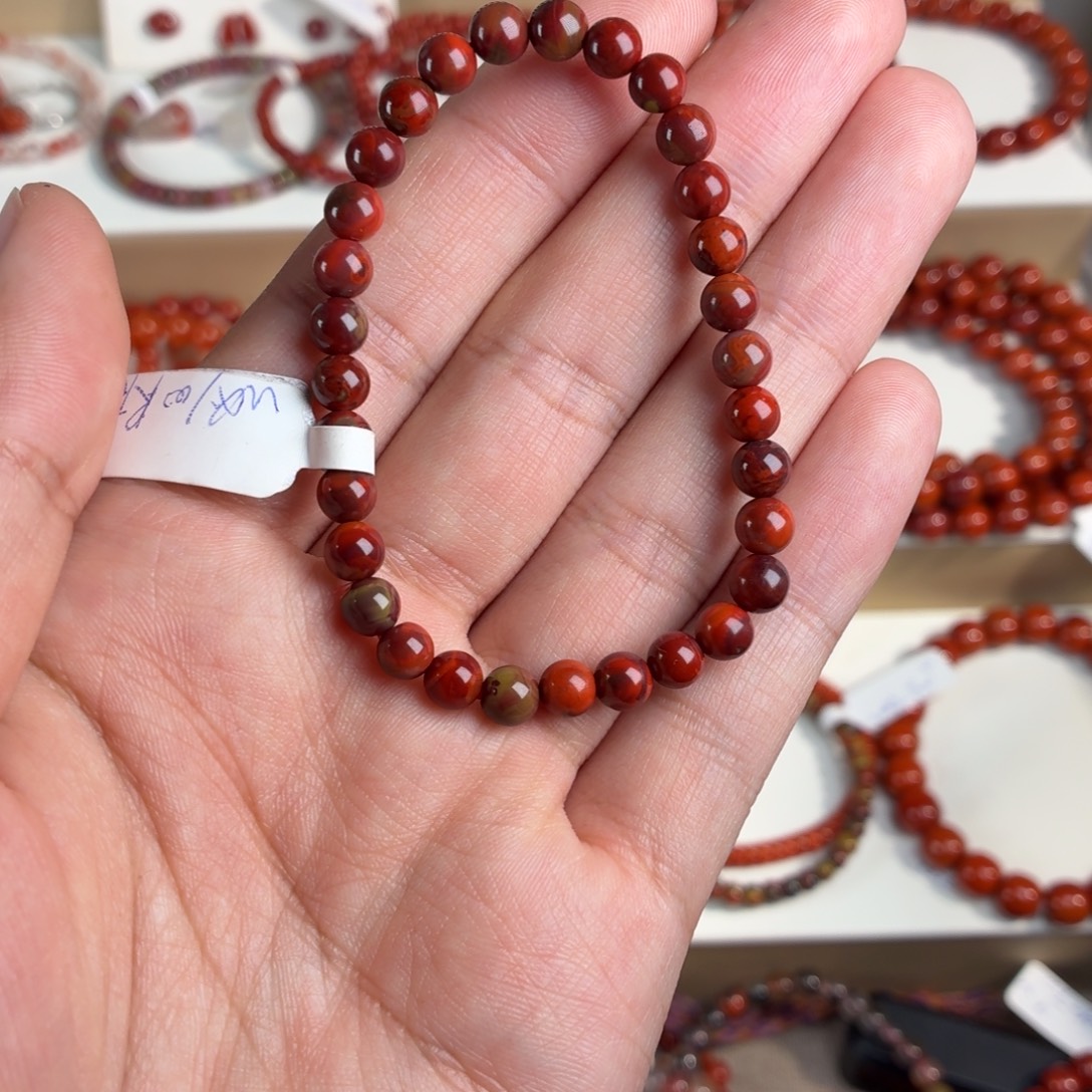 南红玛瑙未镶嵌手链紫鸡包浆单圈