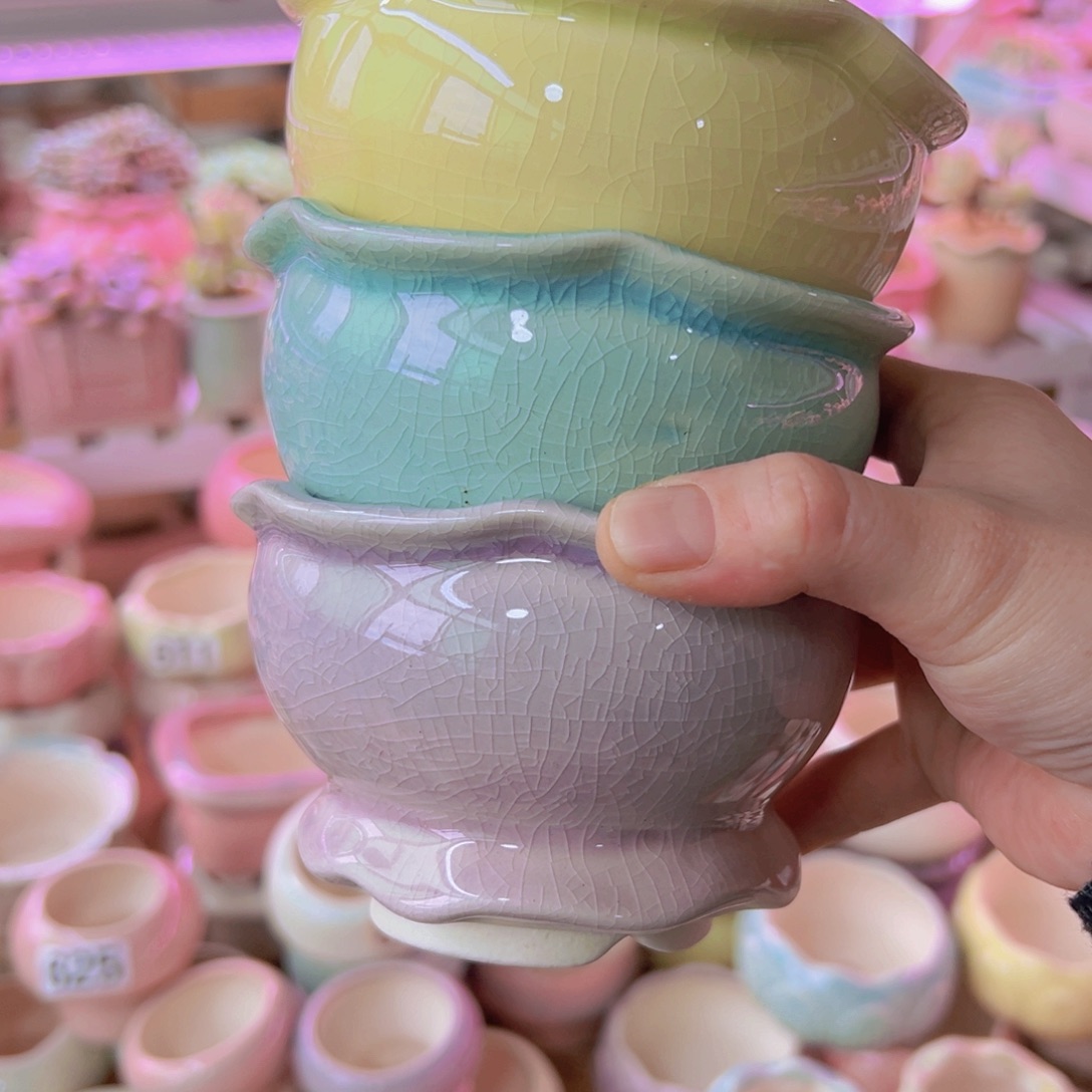 陶瓷花盆当场凑满12包邮