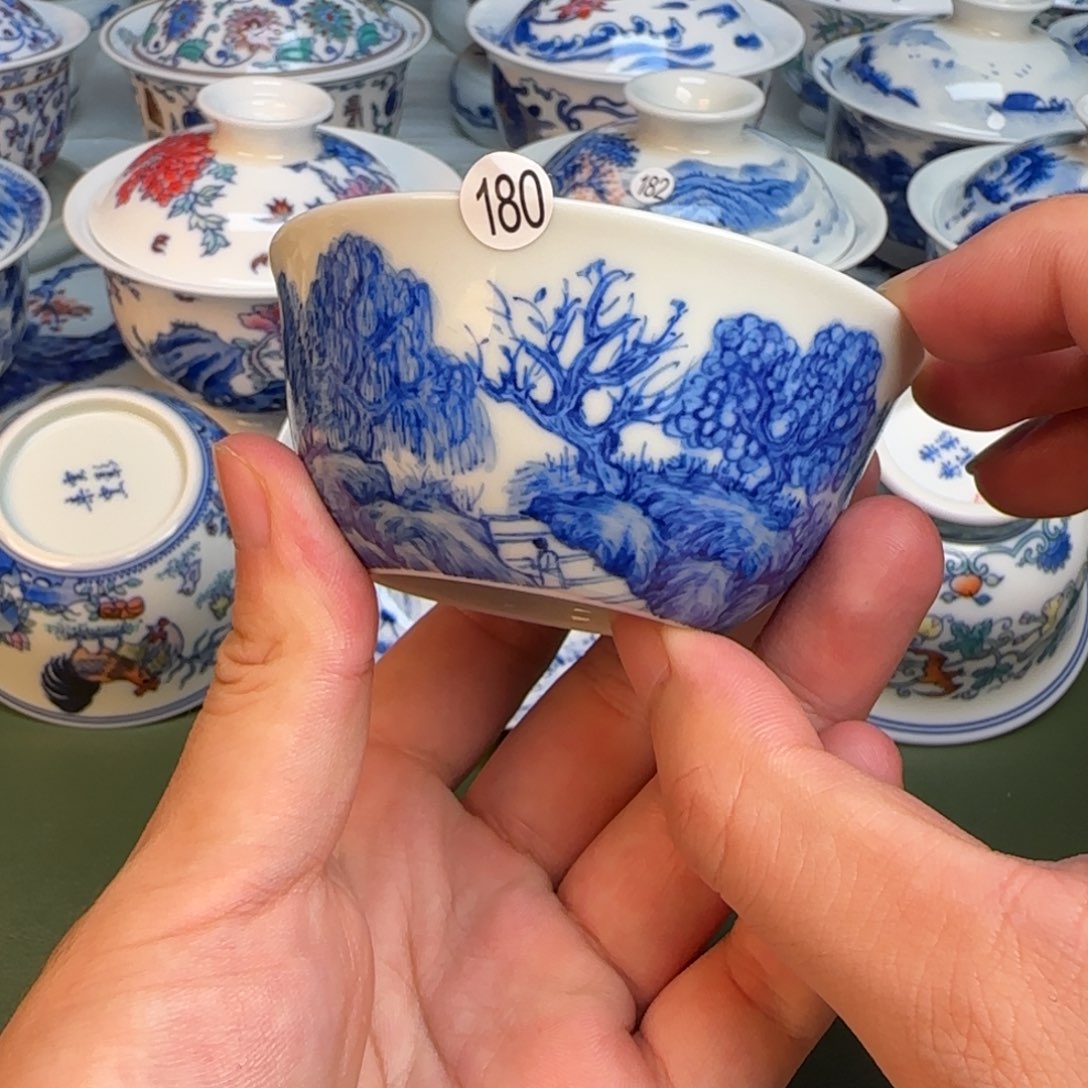 彦祖纯手工手绘茶具180