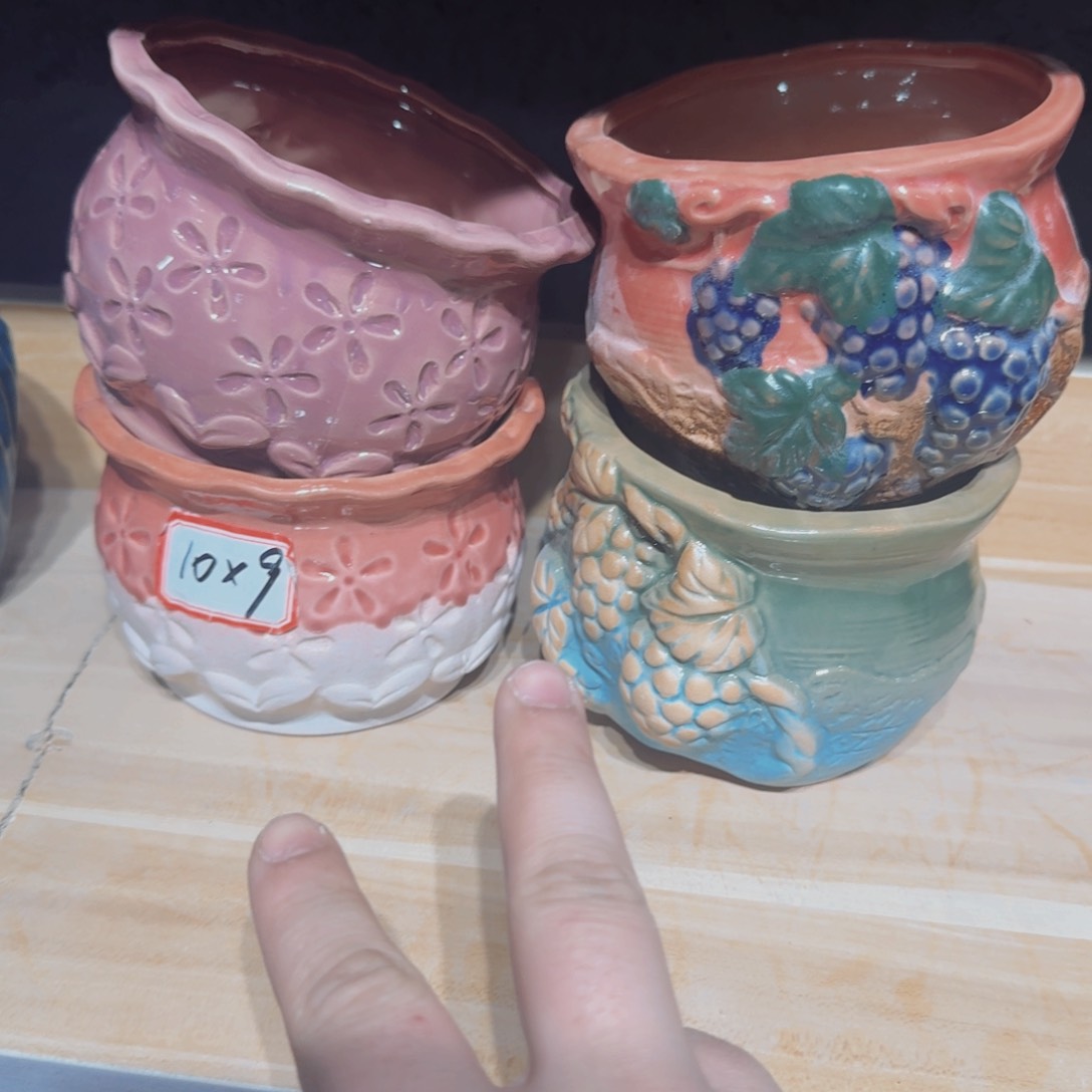 紫砂花盆粗陶盆醋