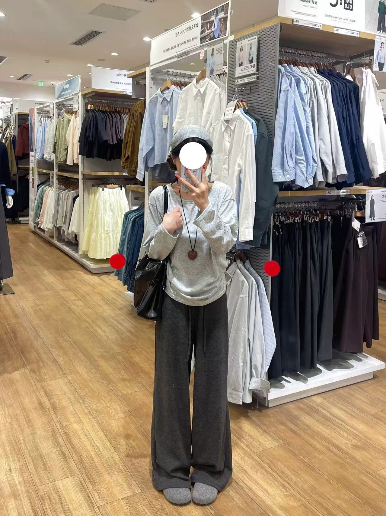 舒适慵懒 糯米裤#8368 