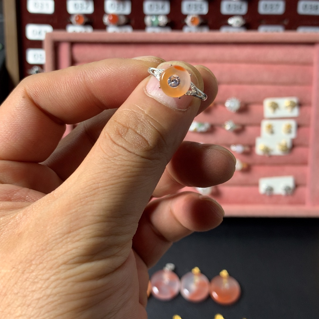 翡翠未镶嵌戒指102车