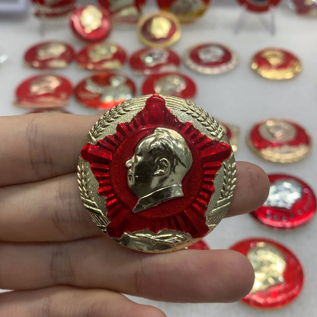 铝鹅*鹅红色纪念章 文像 