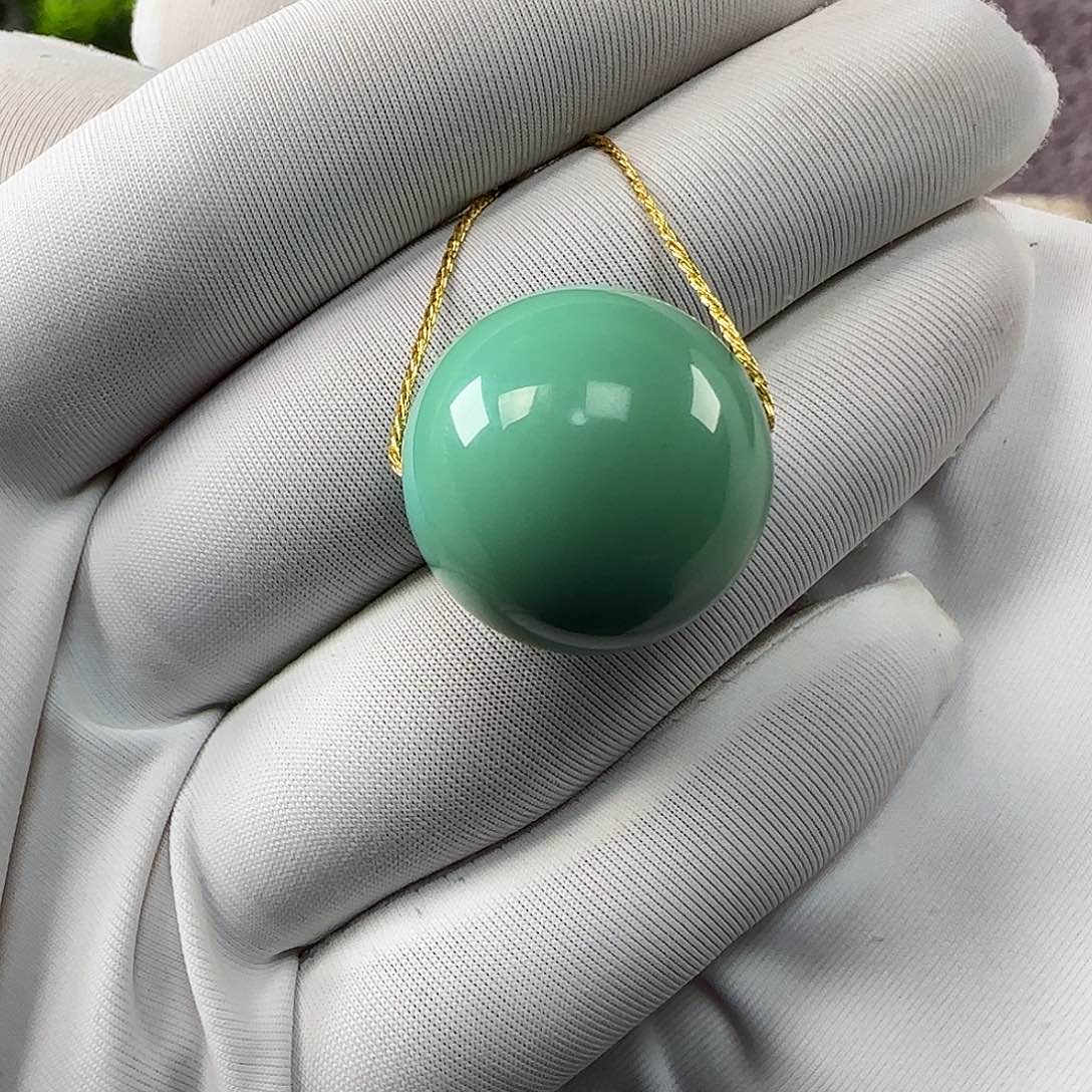 绿松石未镶嵌19mm➕单珠