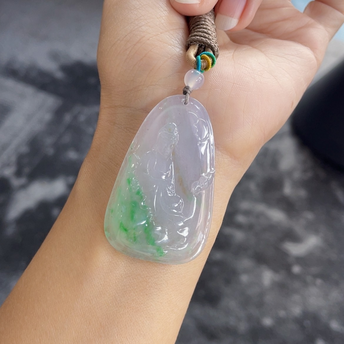 【闪购商品】翡翠颈饰未镶嵌16号 三彩观音