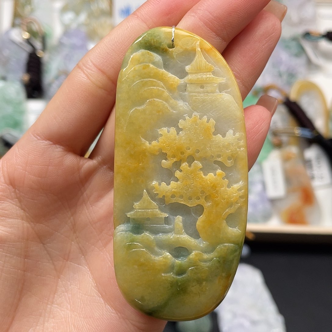 翡翠吊坠(不含链)未镶嵌