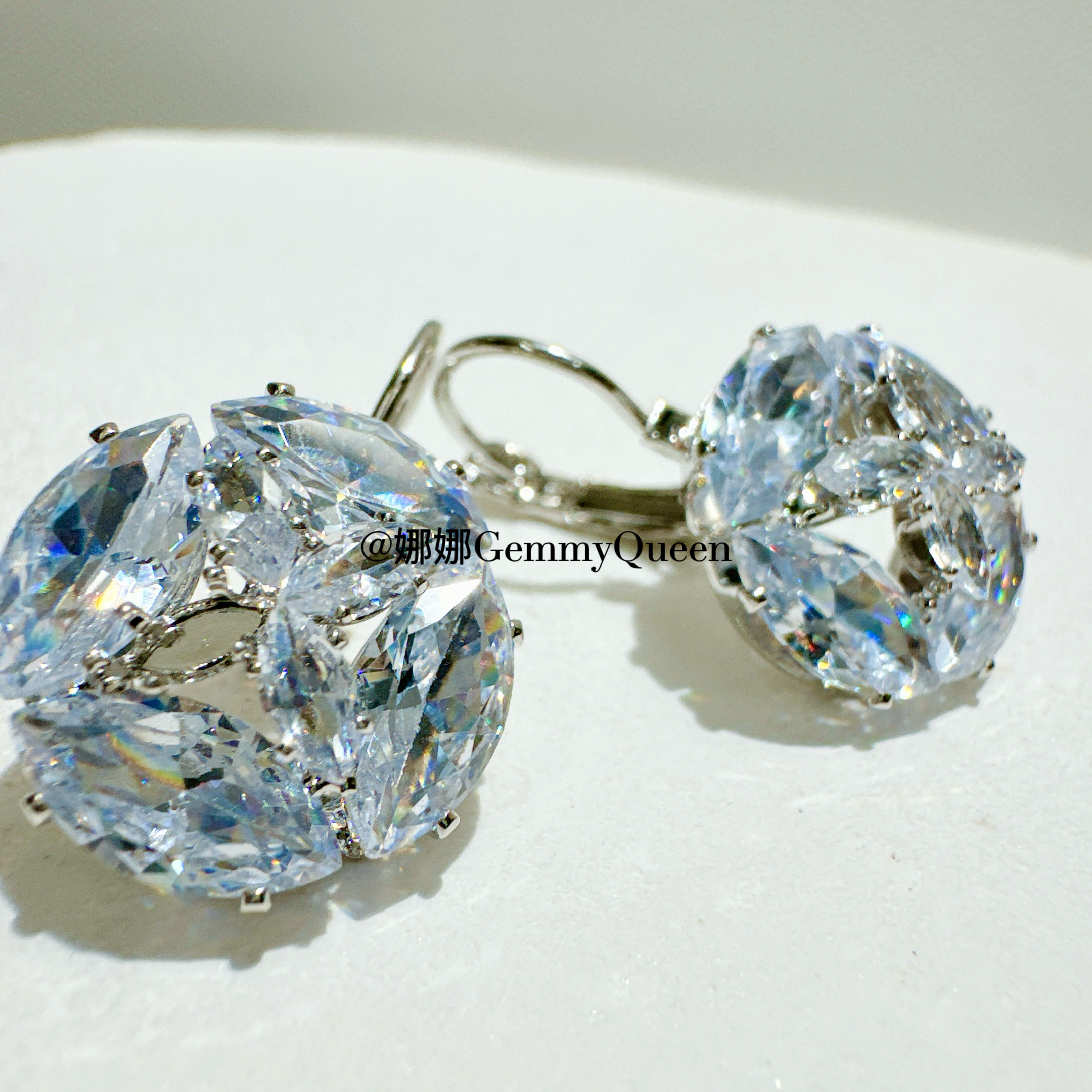 铜合金合成锆石耳饰 娜娜GemmyQueen耳环GQ04306