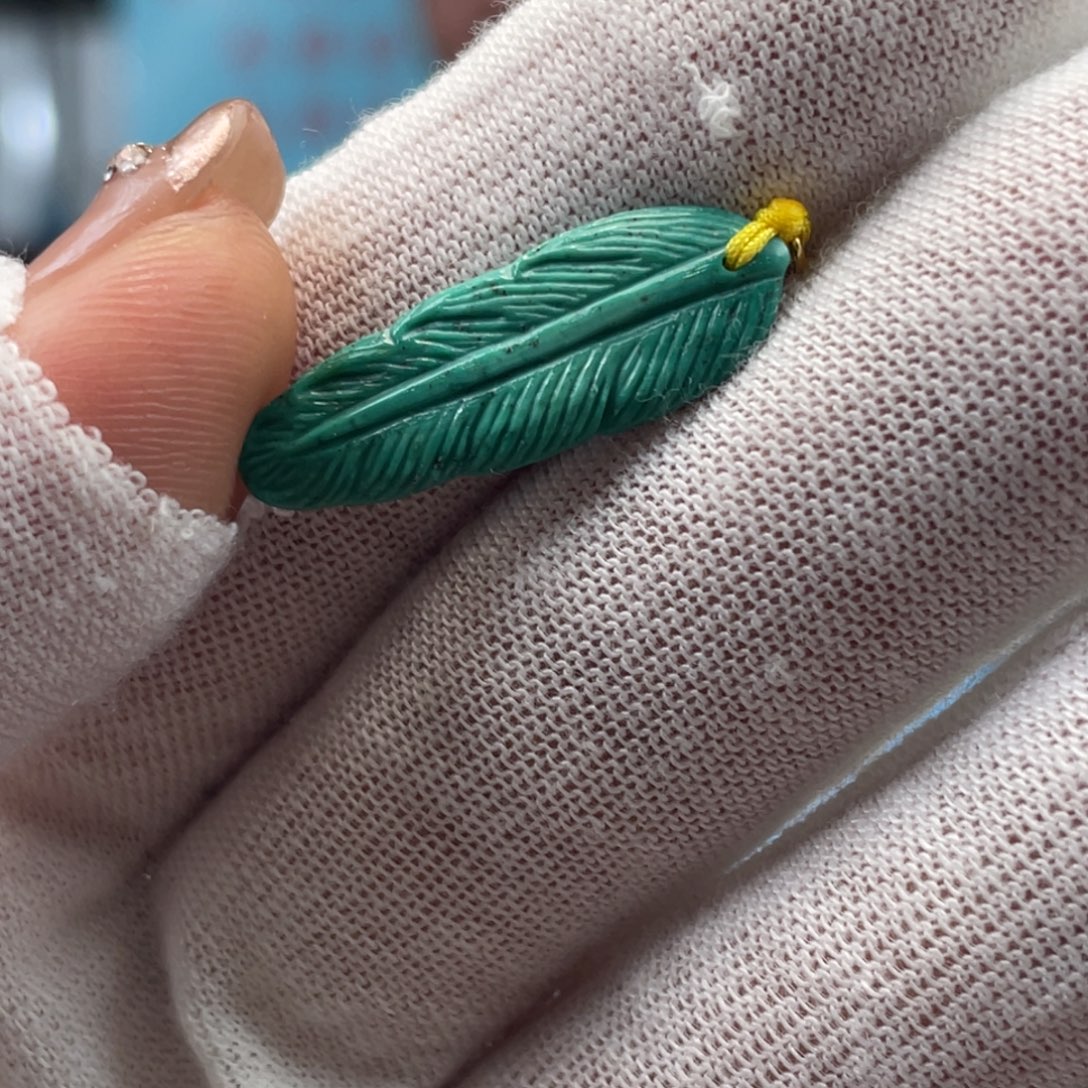 绿松石未镶嵌挂件