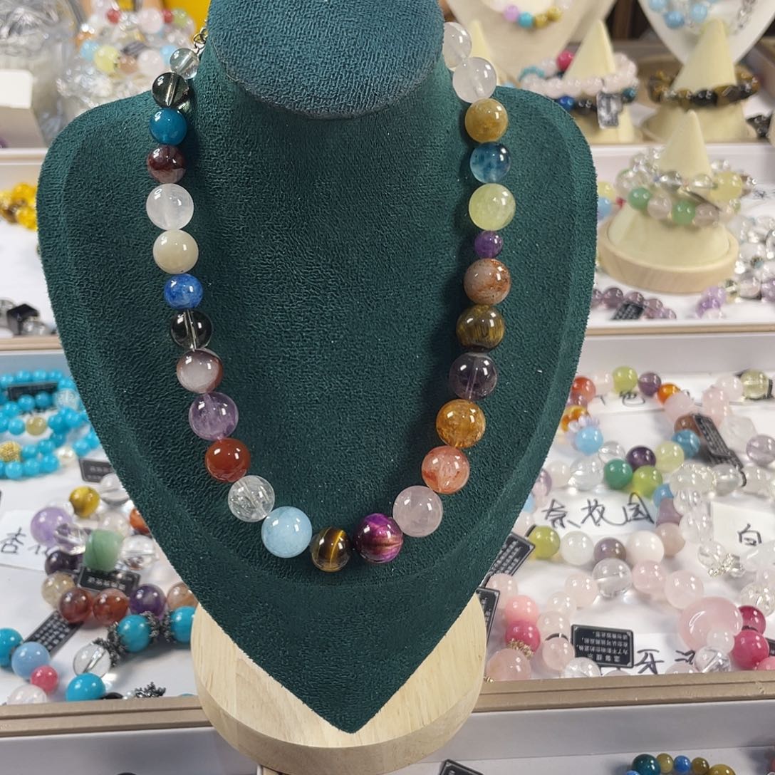 银S925镶嵌手链烟晶