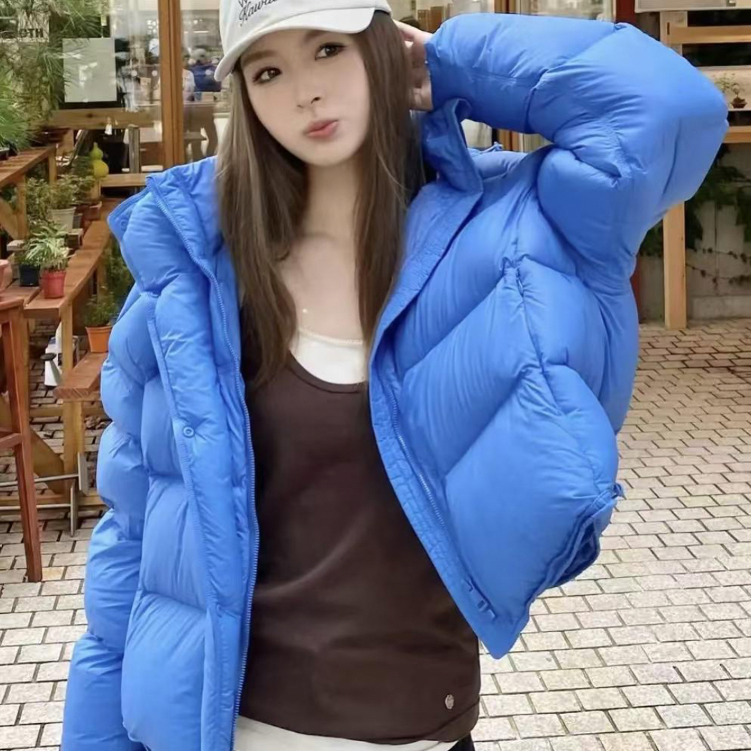 波波同款新款冬季新款泡芙外套时尚百搭宽松休闲短款羽绒服加厚