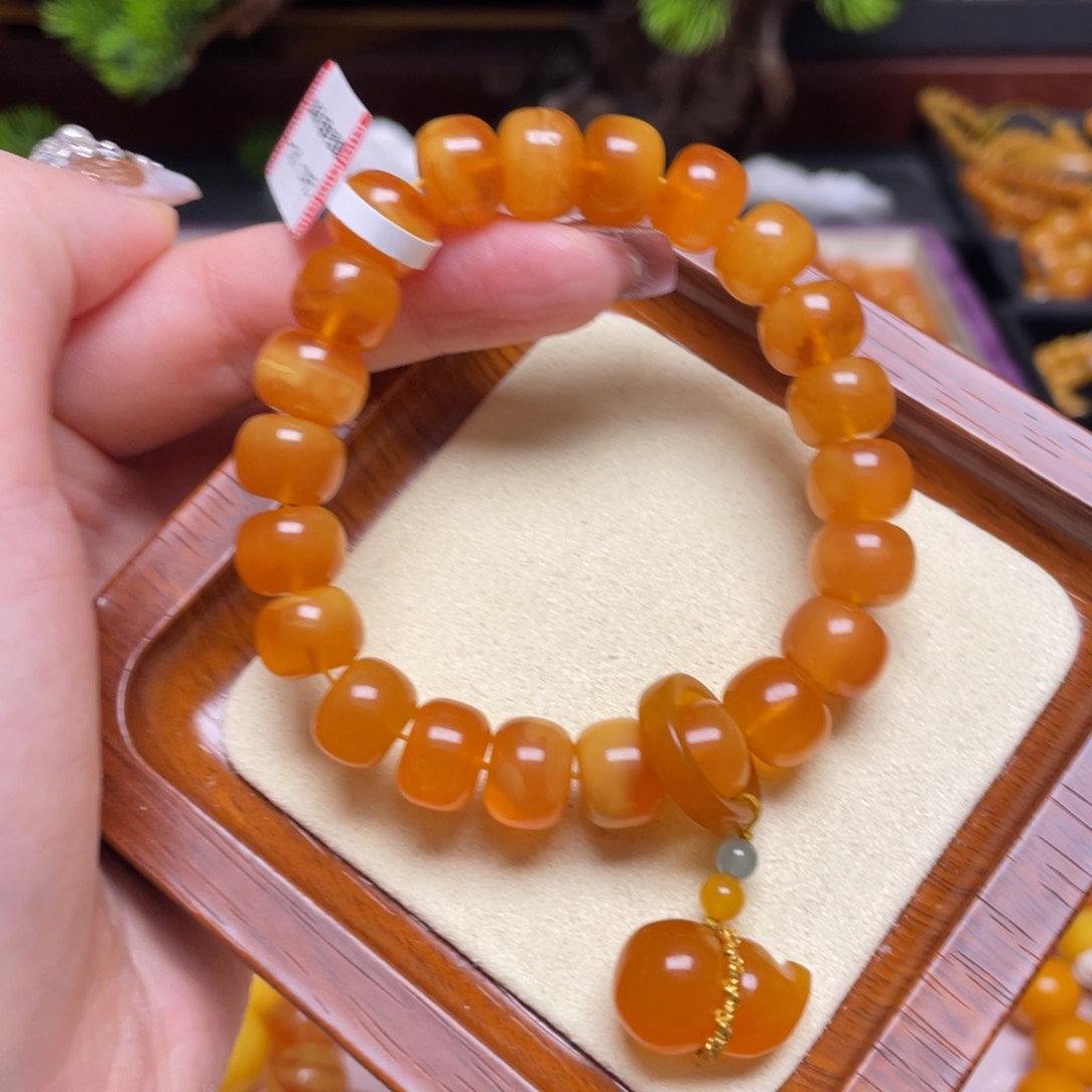 蜜蜡手链未镶嵌手串