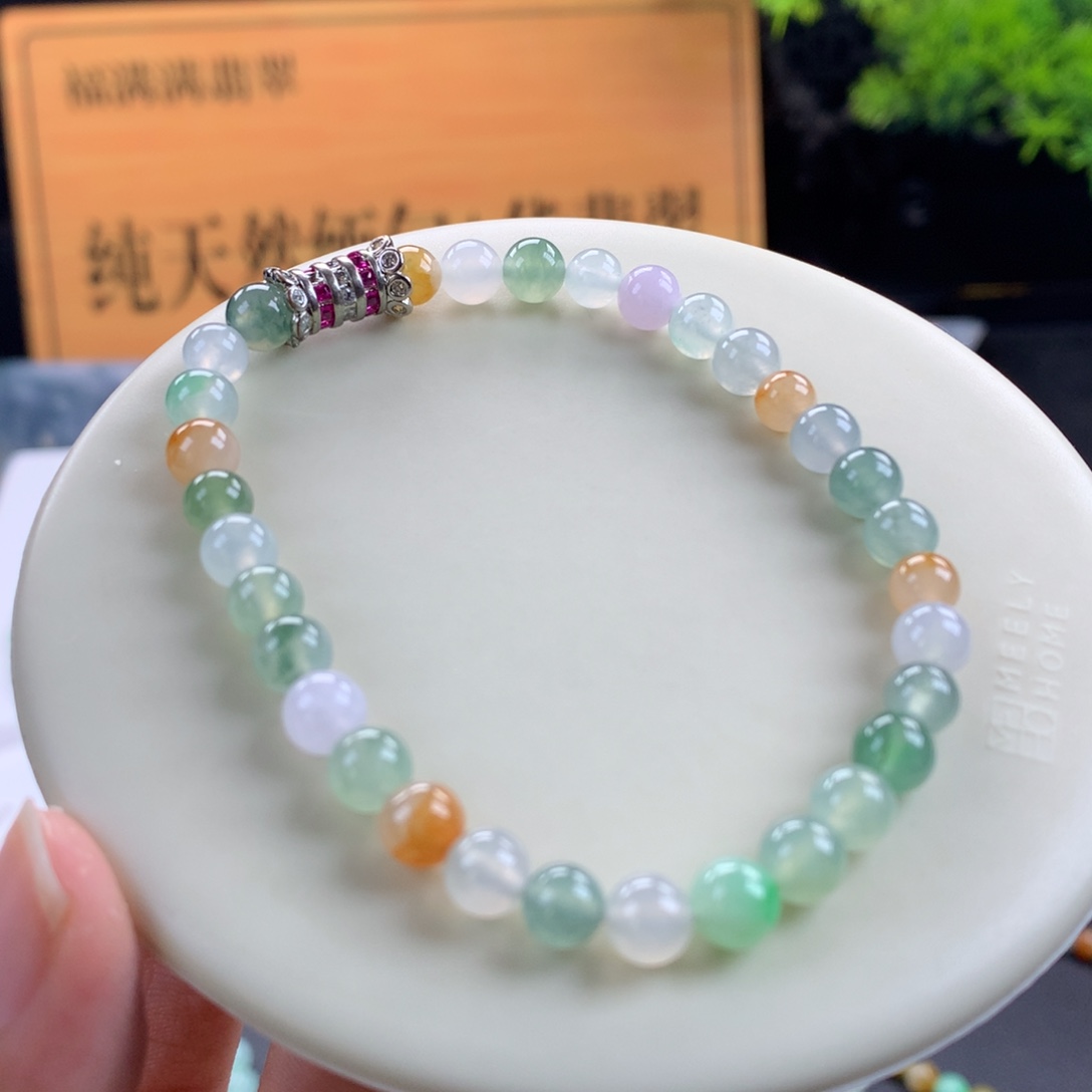 翡翠未镶嵌手链卡6