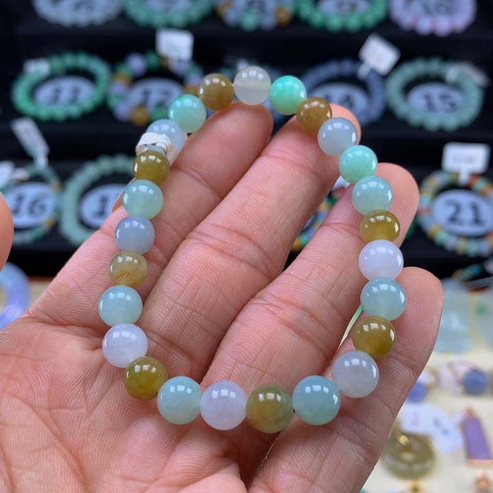 翡翠手链未镶嵌翡翠 7.8 