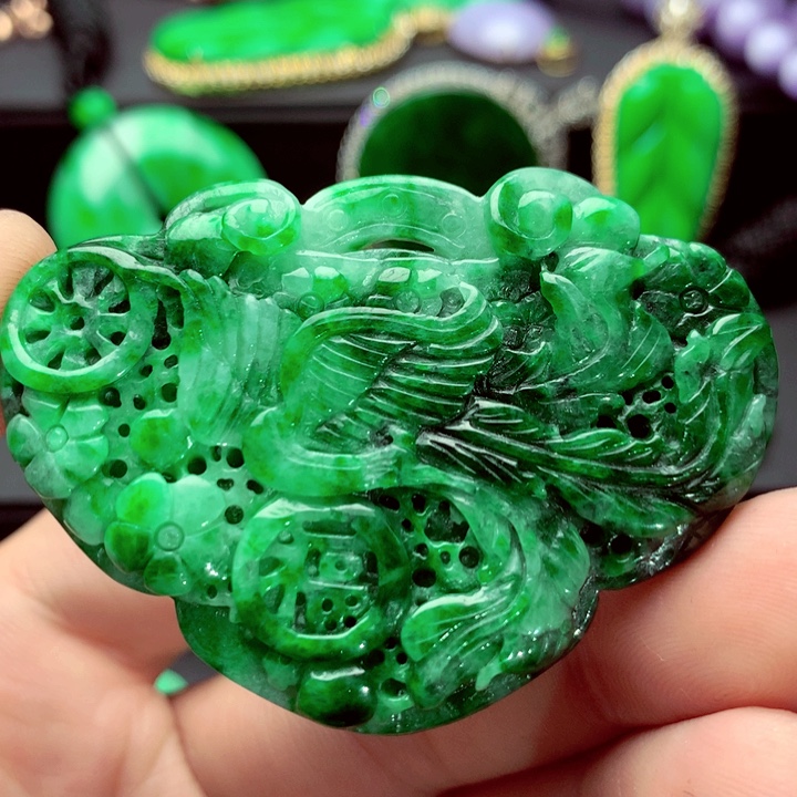 翡翠未镶嵌吊坠(不含链)