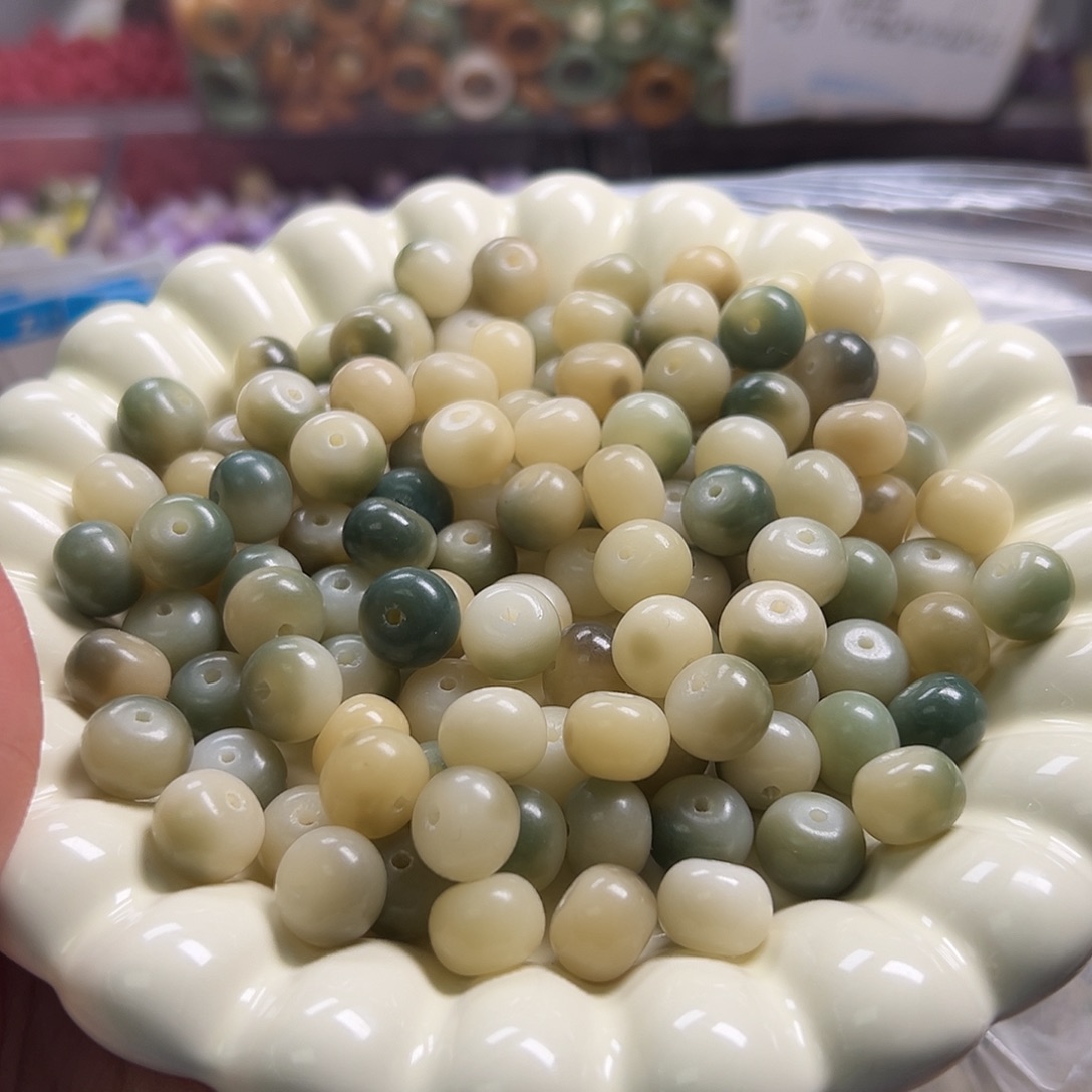 菩提根/象牙果吊坠110颗卡12绿飘平果