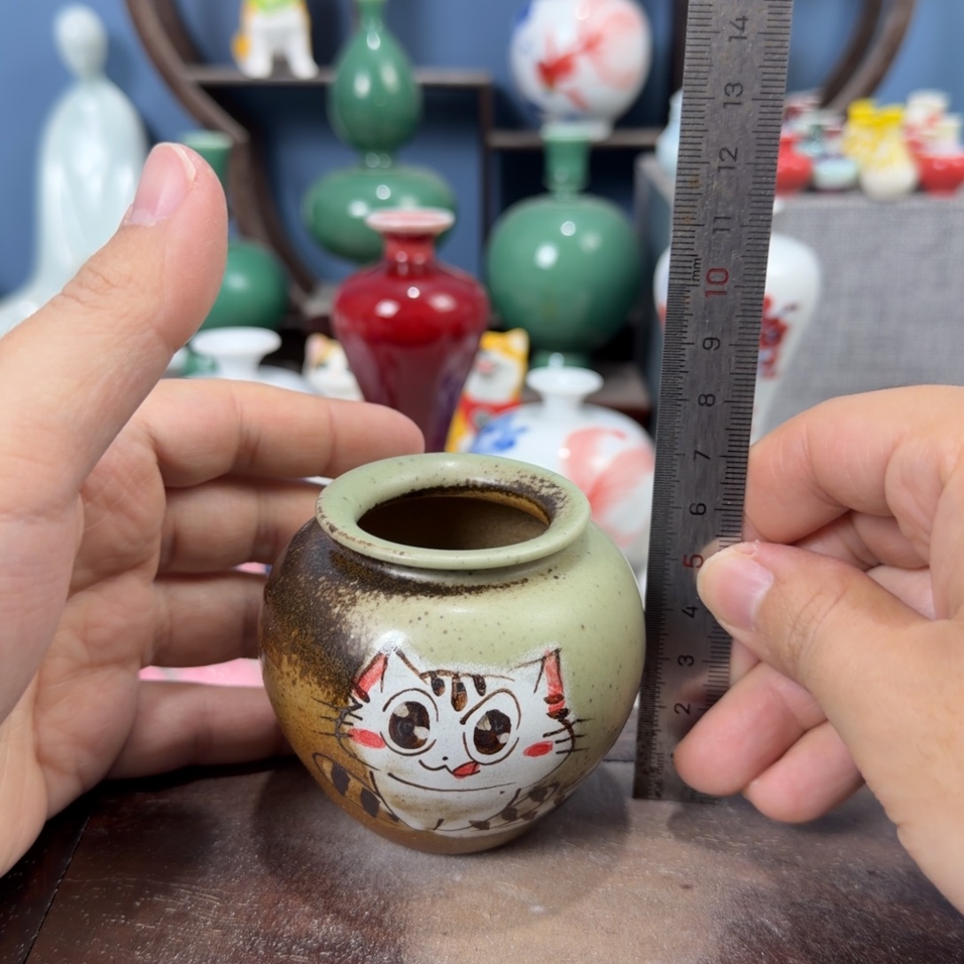 陶瓷手工小花器摆件