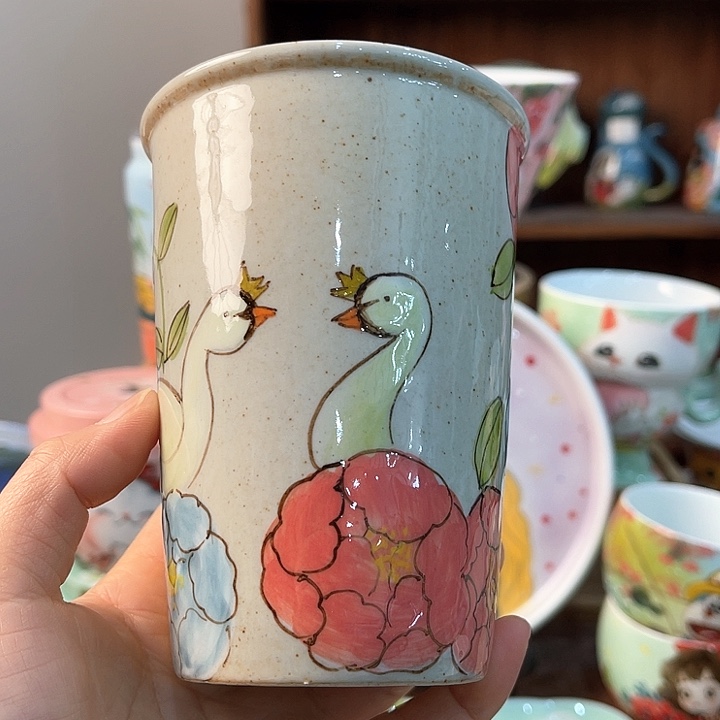 陶景德镇釉下手绘陶瓷 