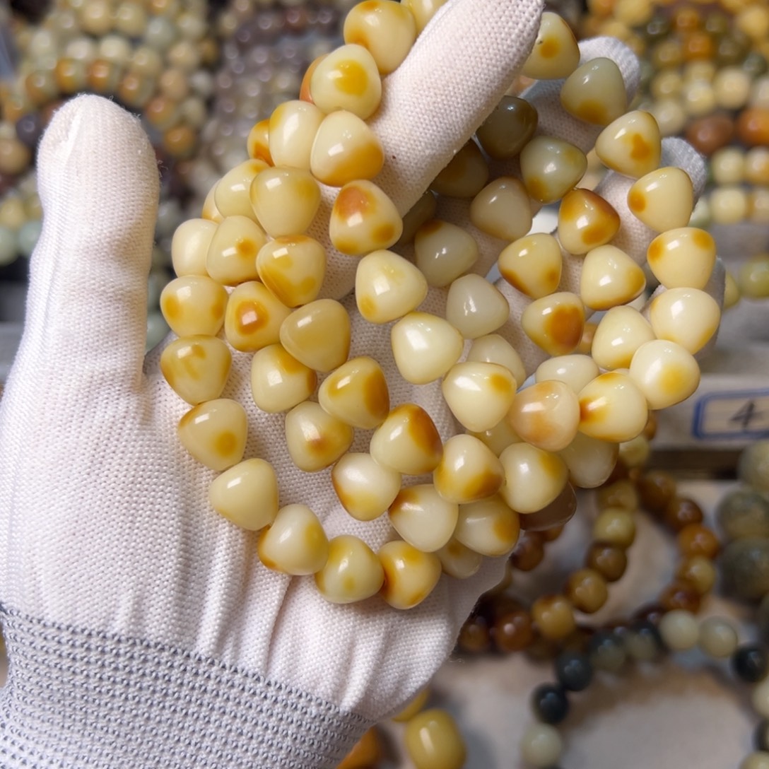 手串菩提根/象牙果虎皮水滴卡12