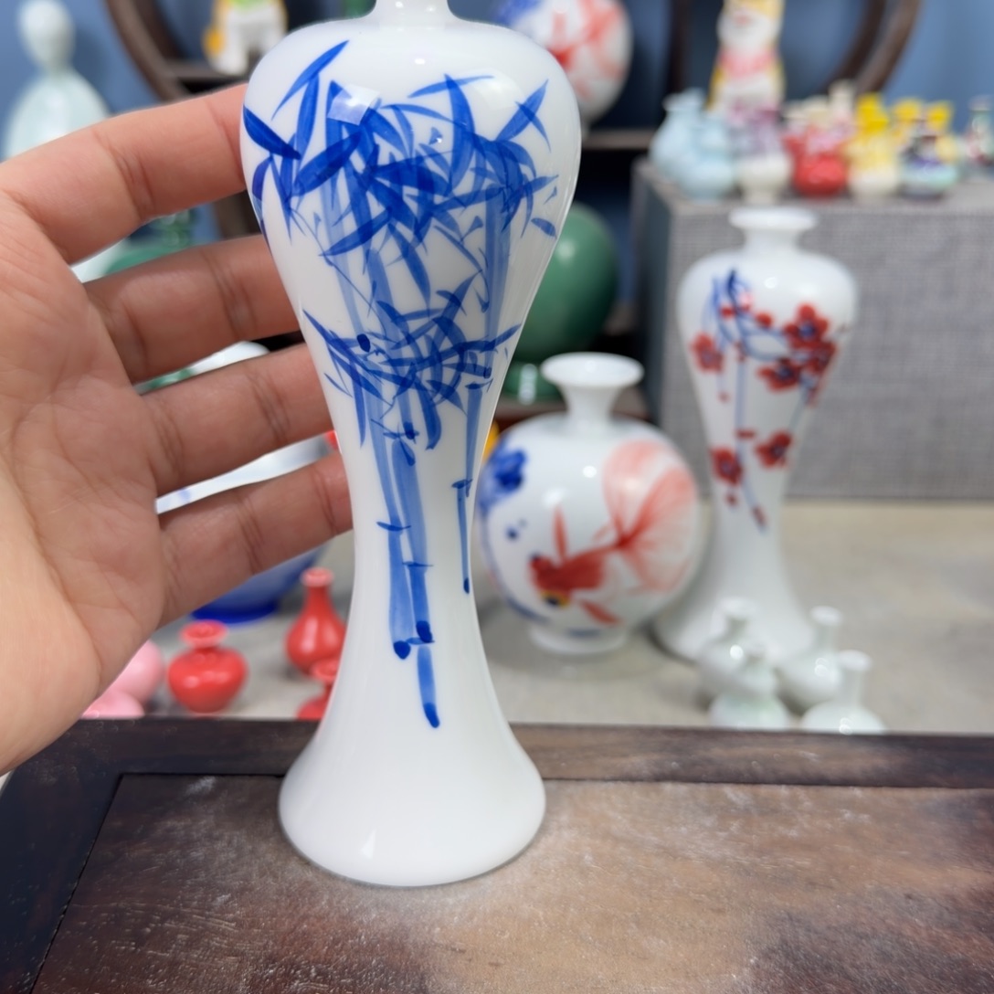 陶瓷手工小花器摆件