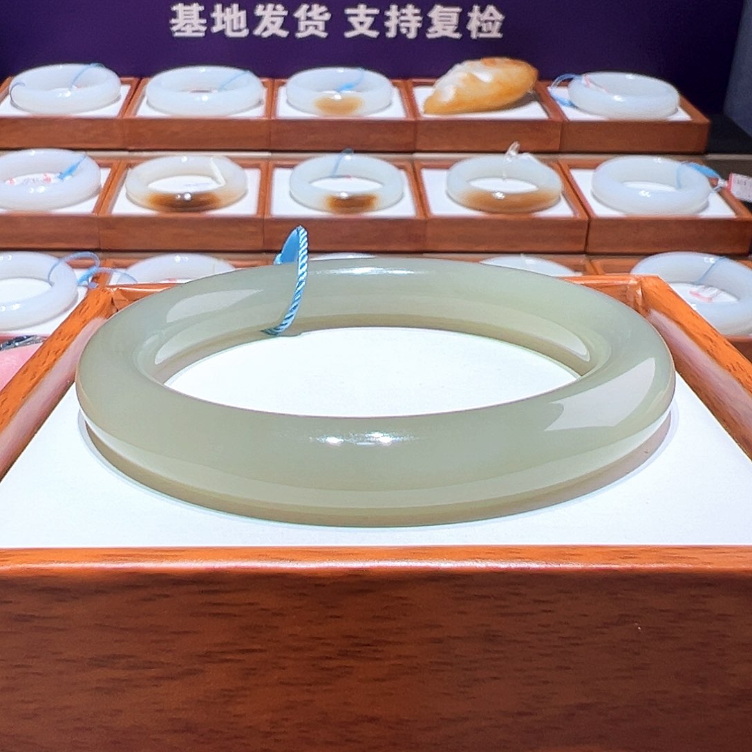 和田玉手镯 58 59未镶嵌