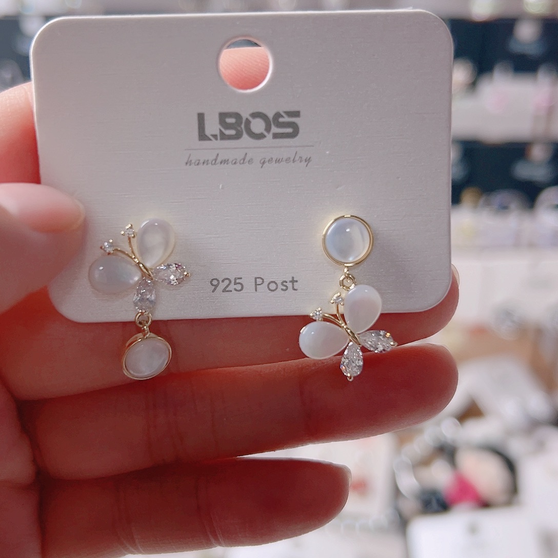 琉璃纯铜合金耳环的