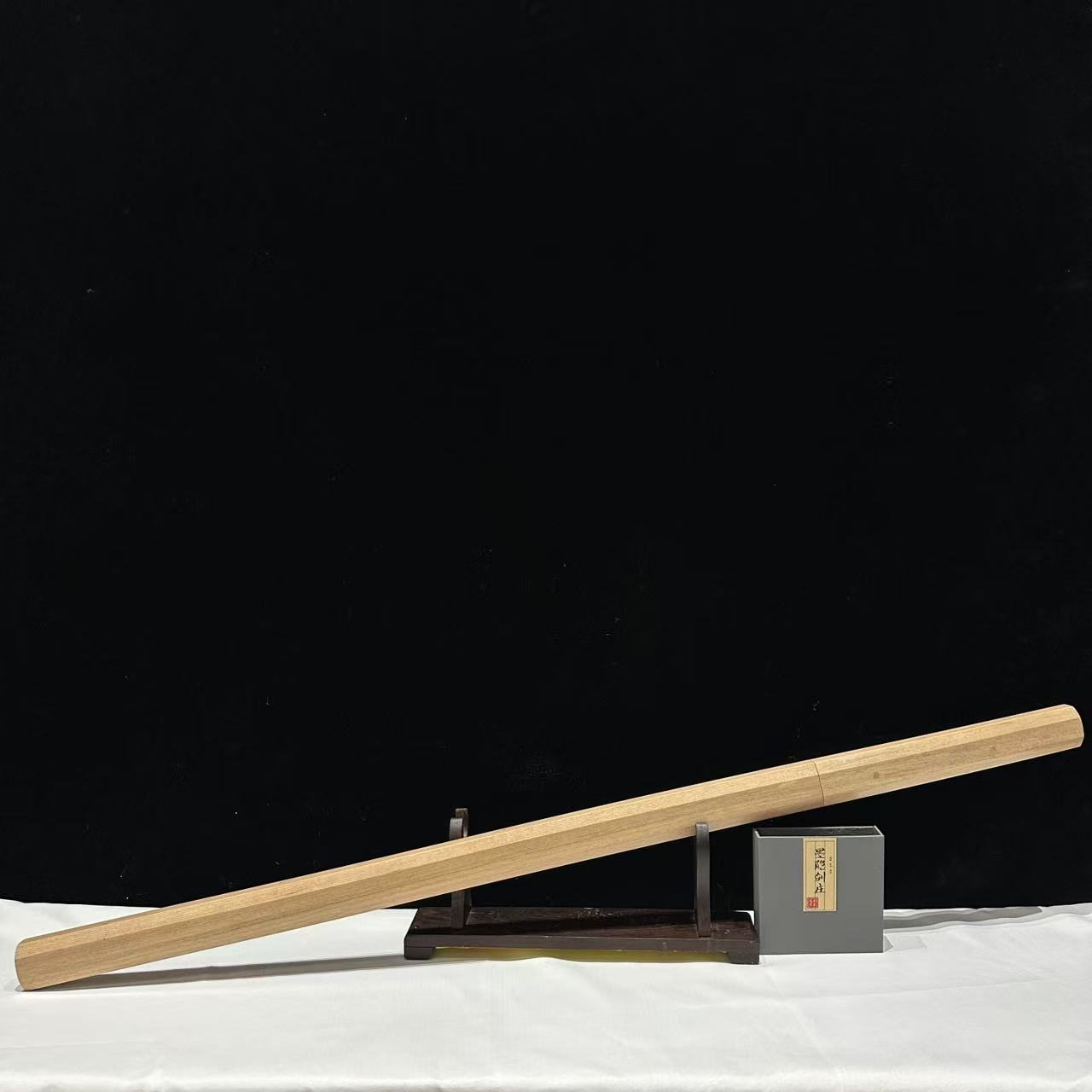 【墨隐星落】I柏木棍刀 T12烧刃 柏木 工艺品 未开刃