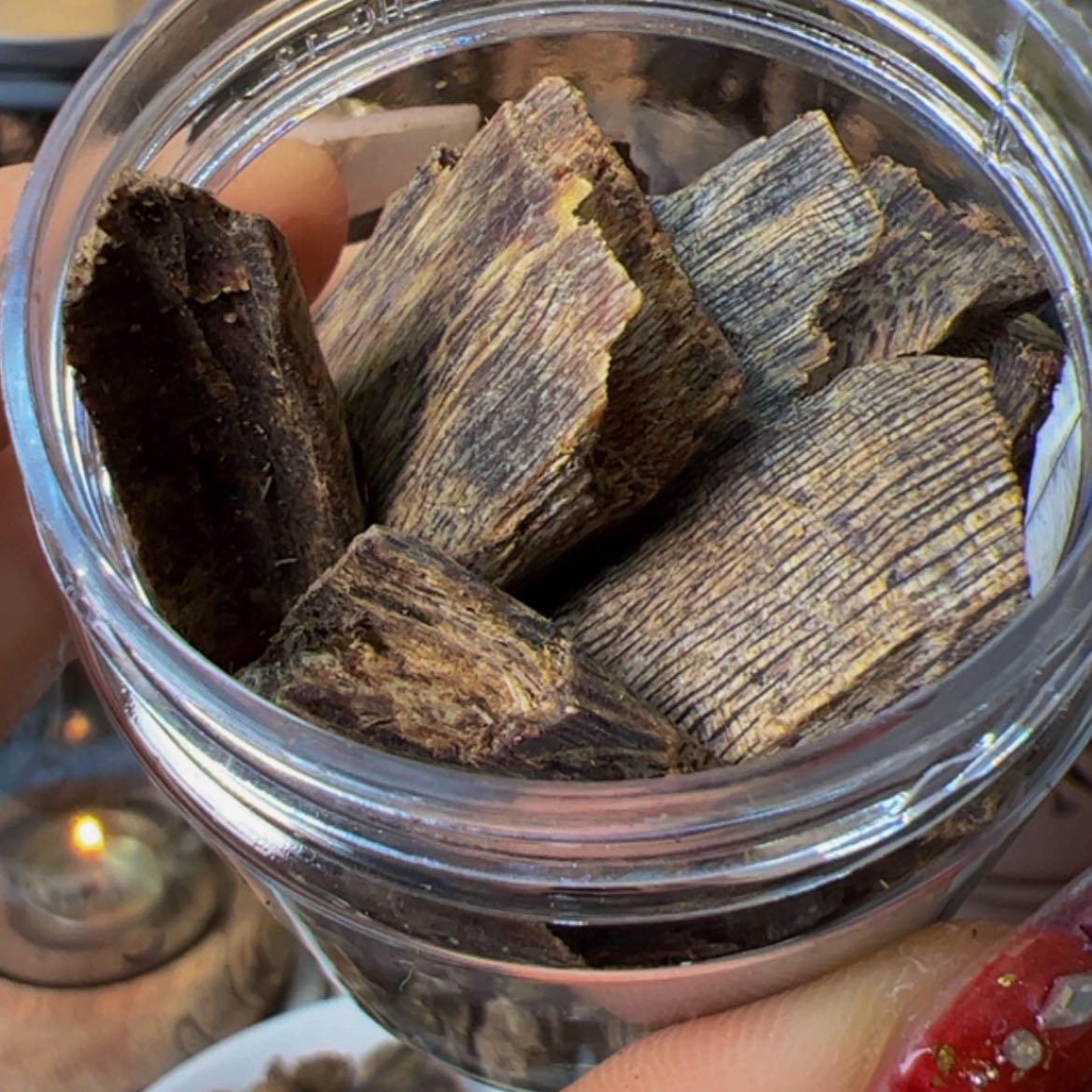 【闪购商品】沉香手把件奇楠油叶子老块料30克