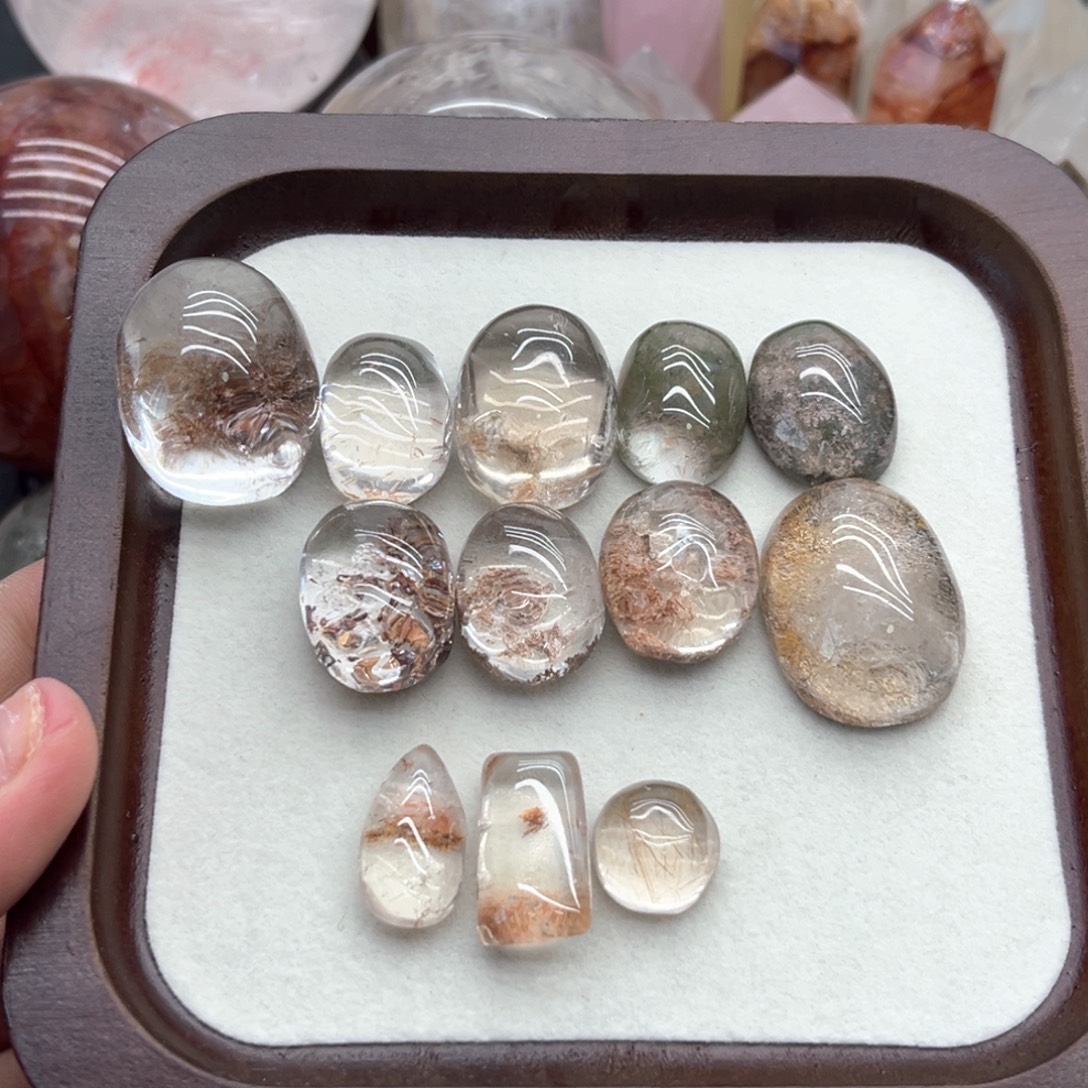 未镶嵌珠宝半成品水晶20 发晶幽灵大礼包