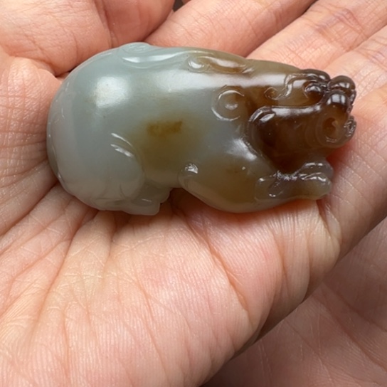 和田玉颈饰未镶嵌且末貔貅