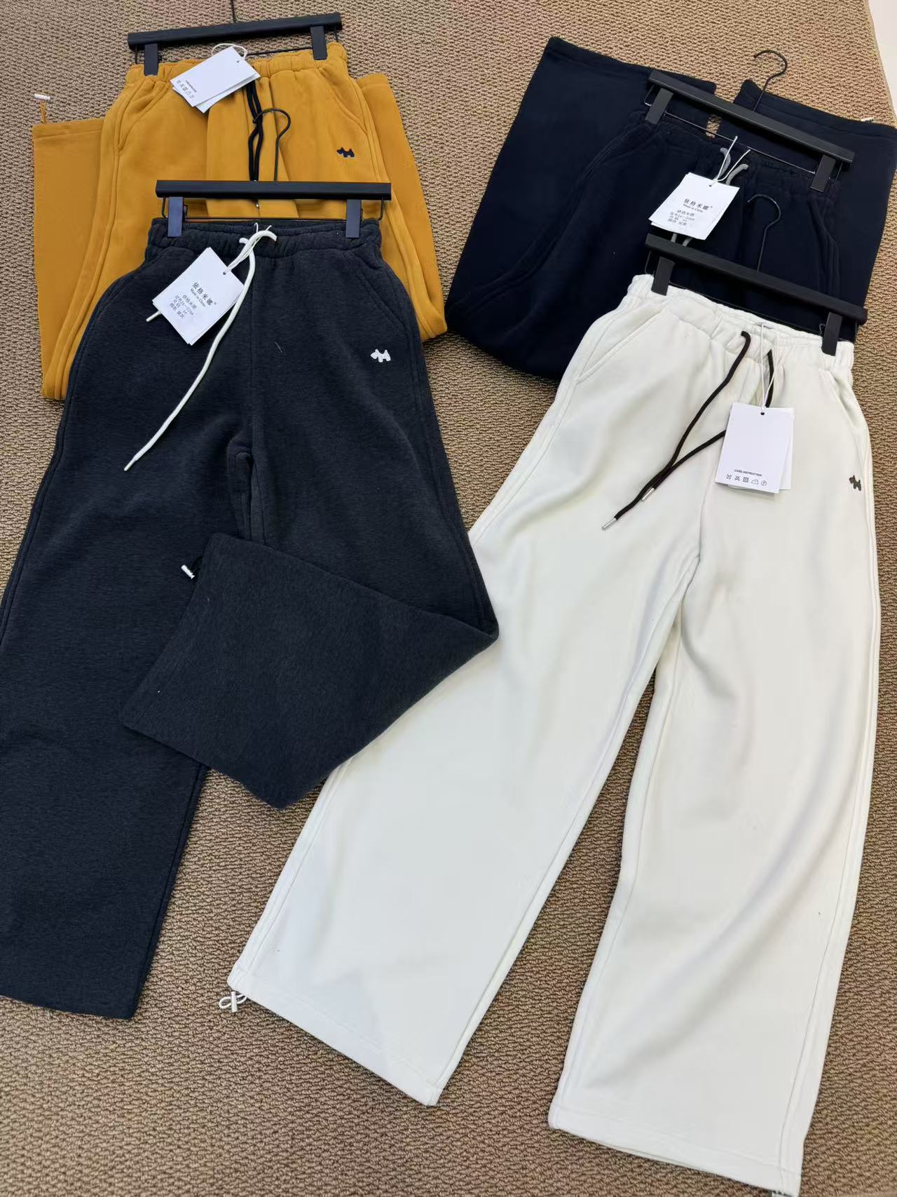 韩系高腰加绒休闲卫裤【2266】