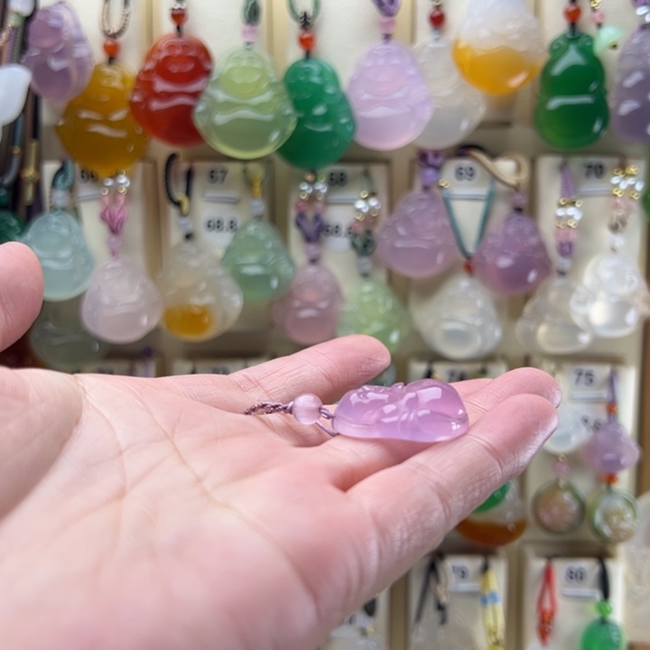 好***林玛瑙/玉髓未镶嵌颈饰