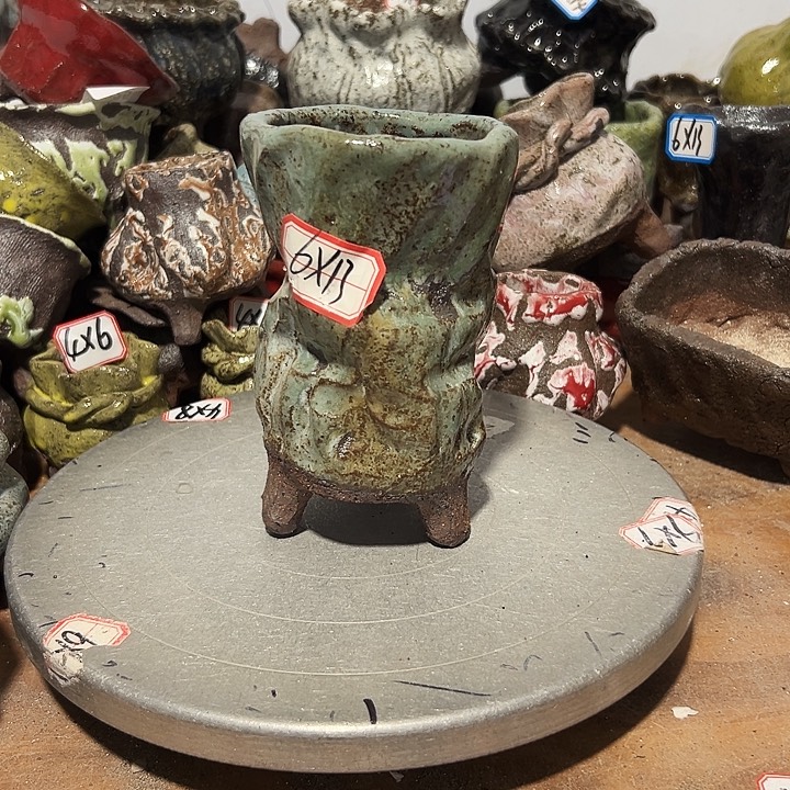 粗陶花盆制作就这样了，