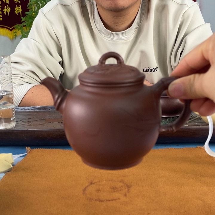 紫砂茶壶底槽清竹段260左右的容量